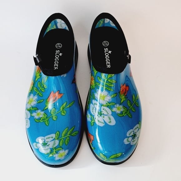 Sloggers Rain & Garden Spring Floral Slip On Waterproof Shoes - Picture 1 of 9